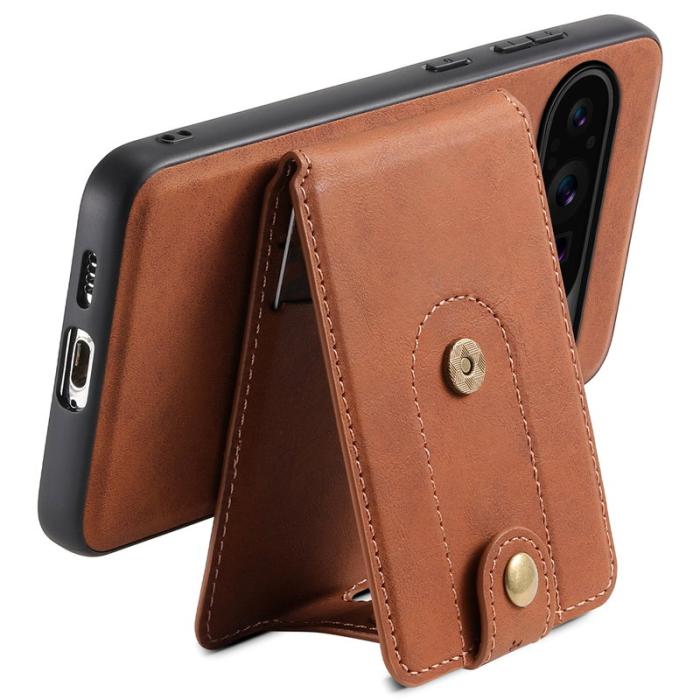 DENIOR - DENIOR D14 Google Pixel 9 Pro Magnetfodral 2 i 1 PC+TPU - Brun