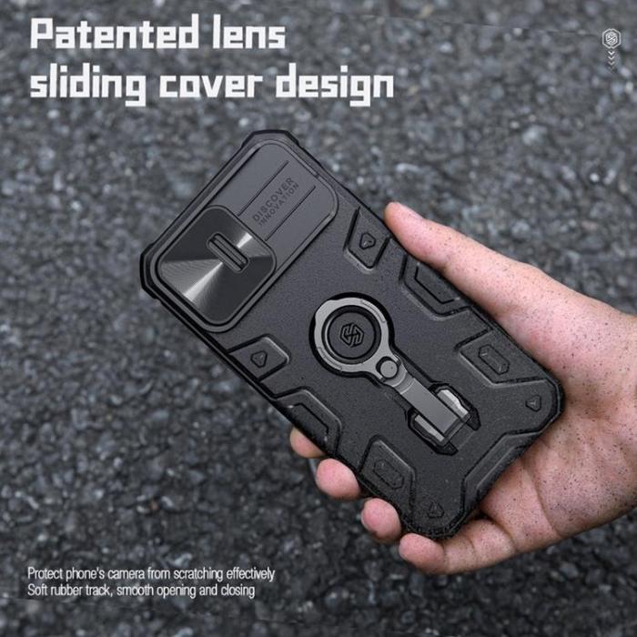 Nillkin - Nillkin iPhone 14 Pro Max Skal Ringhållare Armor Pro - Svart