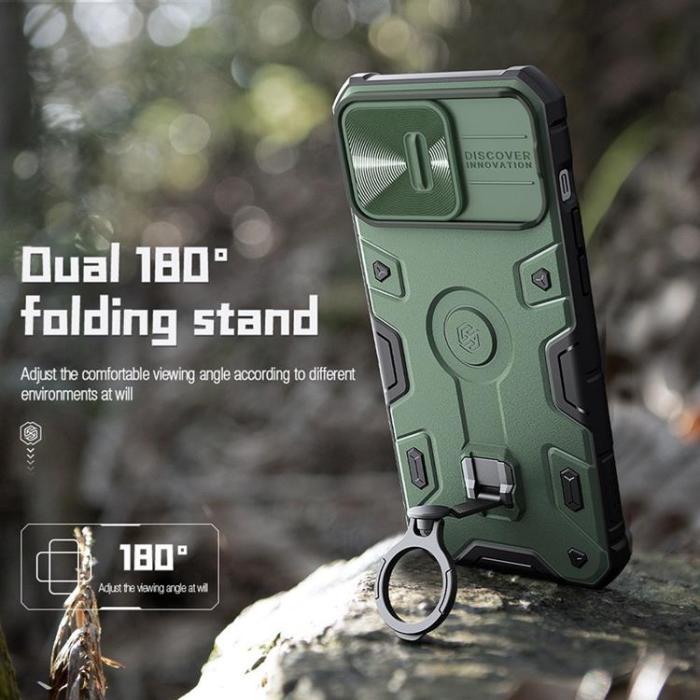 Nillkin - Nillkin iPhone 14 Pro Max Skal Ringhållare Armor Pro - Svart