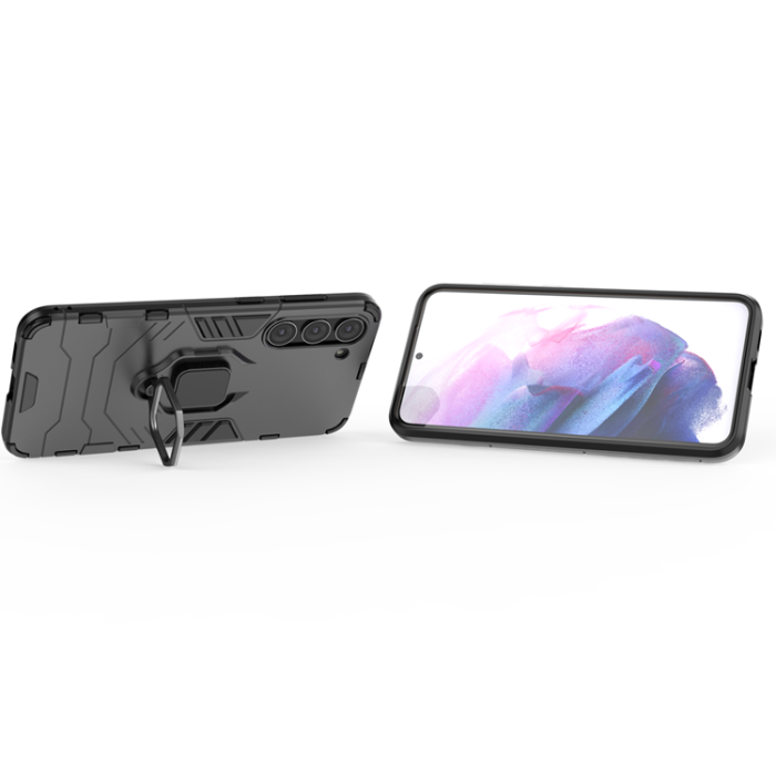 OEM - Galaxy S23 Plus Mobilskal Ring Armor Magnetic Hållare - Svart