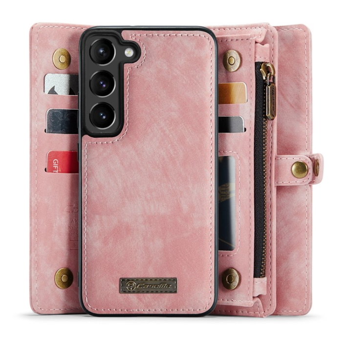 Caseme - Caseme Galaxy S23 Plånboksfodral Detachable - Rosa
