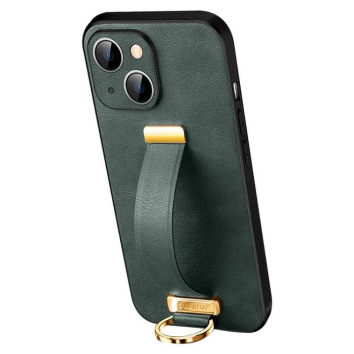 SULADA - SULADA iPhone 15 Plus Mobilskal Kicktand med Wristband - Grön