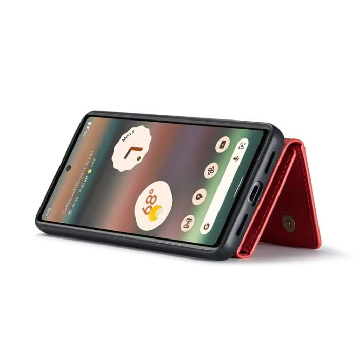 DG.MING - DG.MING Google Pixel 6a Plånboksfodral Detachable 2-in-1 M2 - Röd
