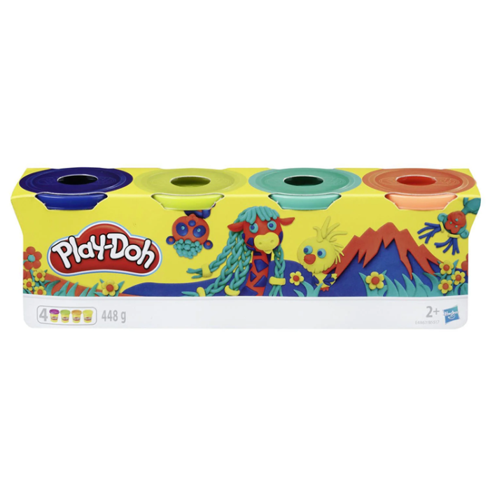 PLAY-DOH - PLAY-DOH Compound 4 Pack Classic/Wild/Sweet (Blandade)