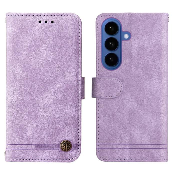 OEM - Plånboksfodral för Samsung Galaxy S26 Plus Konstläder Stativ - Lila