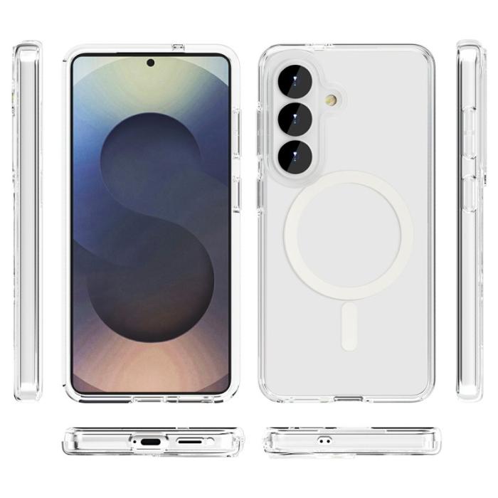 OEM - Mobilskal för Samsung Galaxy S26 Magnetiskt PC + TPU - Transparent