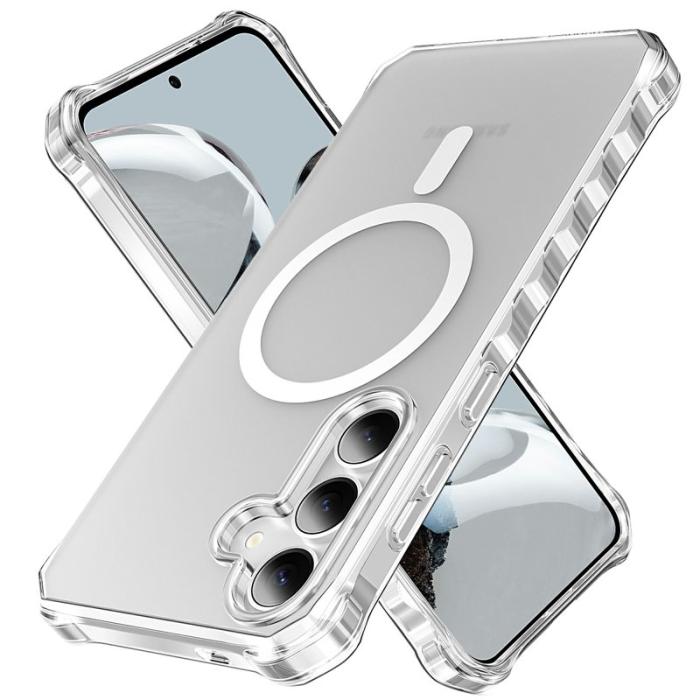 OEM - Mobilskal för Samsung Galaxy S26 Magnetiskt PC + TPU - Transparent