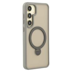 OEM - Mobilskal f&ouml;r Samsung Galaxy S26 Magnetiskt Ring Kickstand TPU + PC - Gr&aring;