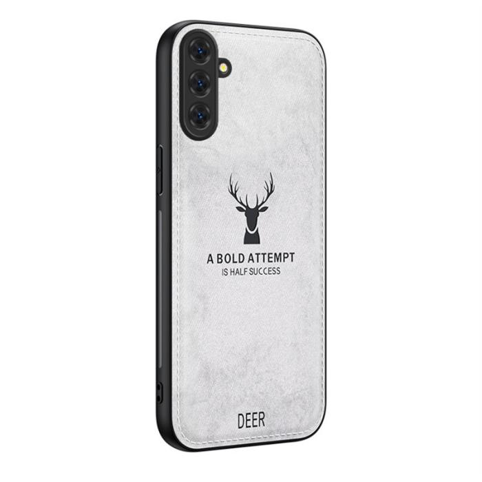 OEM - Mobilskal för Samsung Galaxy S26 Plus Mönster av rådjur PU + PC + TPU - Grå