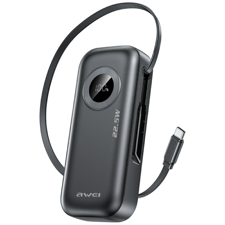 Awei Powerbank 10000mAh 22.5W PA-9 - Svart