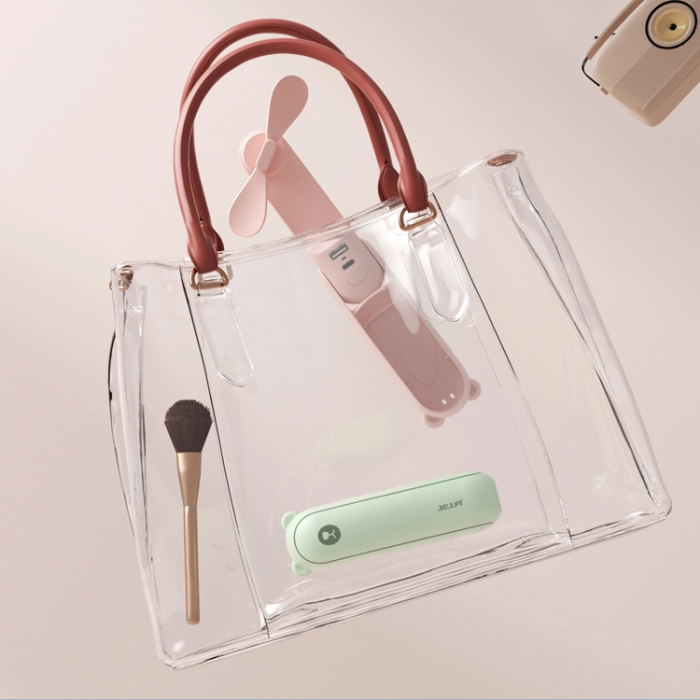Jisulife - Jisulife Bärbar USB Handfläkt med Powerbank 4500 mAh Life8 Plus - Grön