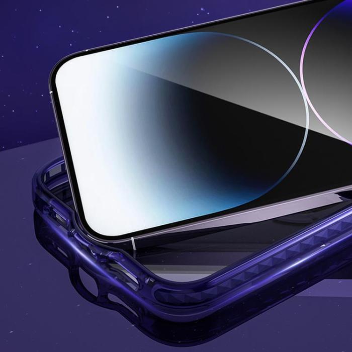 Kingxbar - Kingxbar iPhone 14 Plus Skal Magsafe PQY Ice Crystal - Silver