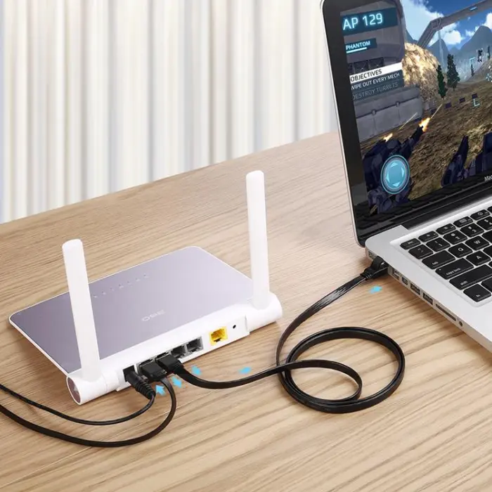 Ugreen - Ugreen Ethernet Kabel U/FTP Cat. 7 0.5m - Svart