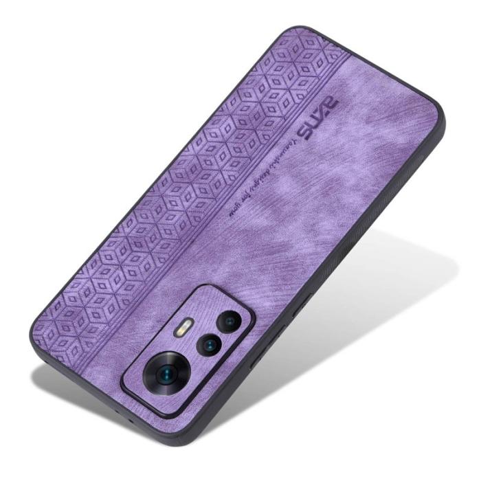 AZNS - AZNS Xiaomi 12T 5G Fodral Anti-scratch KonstLäder - Lila
