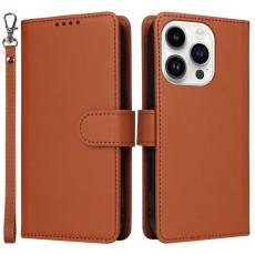 BETOPNICE - BETOPNICE iPhone 14 Pro Max Pl&aring;nboksfodral Konstl&auml;der - Brun