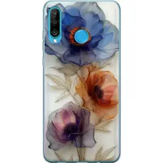 Gustaf - Mobilskal till Huawei P30 lite med Silkesblommor