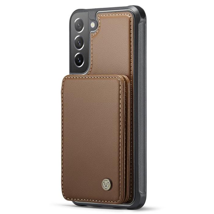 JEEHOOD - JEEHOOD J05 Fodral för Samsung Galaxy S21 FE 5G Konstläder Brun
