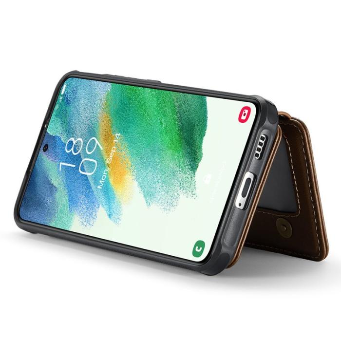 JEEHOOD - JEEHOOD J05 Fodral för Samsung Galaxy S21 FE 5G Konstläder Brun