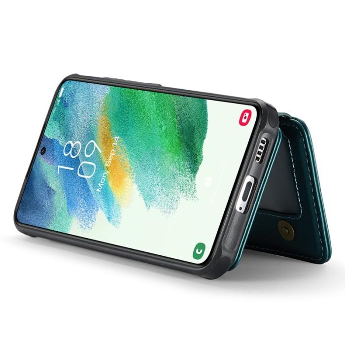 JEEHOOD - JEEHOOD J05 Fodral för Samsung Galaxy S21 FE 5G Konstläder Cyan