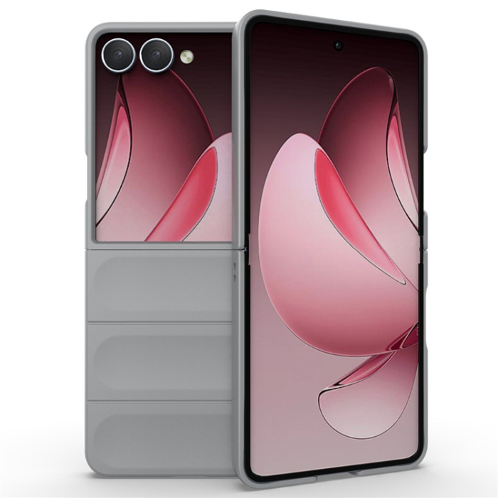 A-One Brand - Galaxy Z Flip 7 Mobilskal Anti-Drop TPU Rugged - Ljusgrå