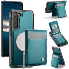 JEEHOOD - JEEHOOD J06 Konstl&auml;der fodral till Samsung Galaxy S23 - Bl&aring;