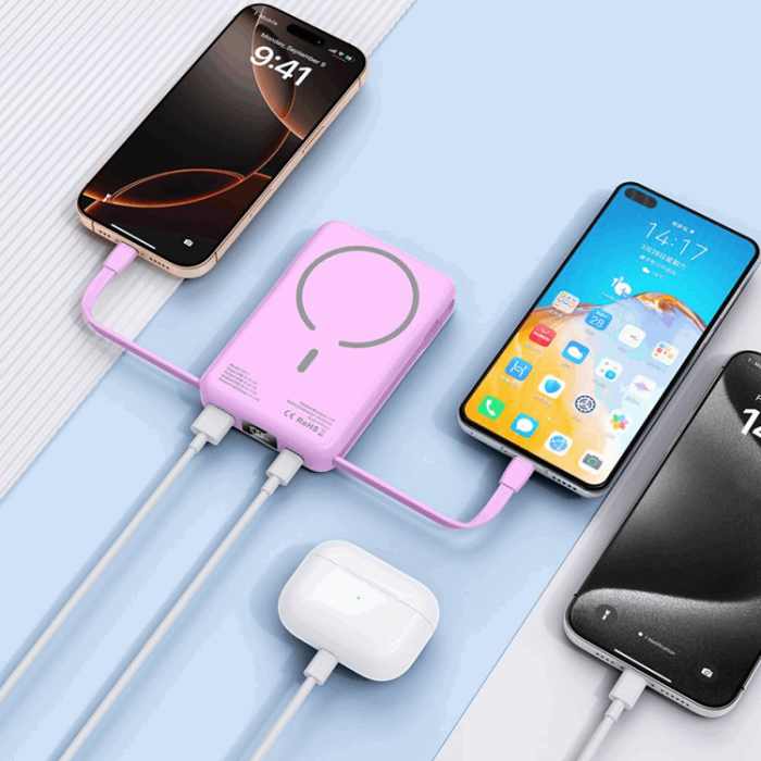 Tech-Protect - Tech-Protect Magsafe Powerbank 10000mAh PB31 LifeMag - Lavender