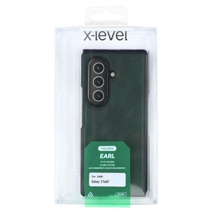 X-Level - X-LEVEL Bojue-3 Samsung Galaxy Z Fold7 Fodral Grön