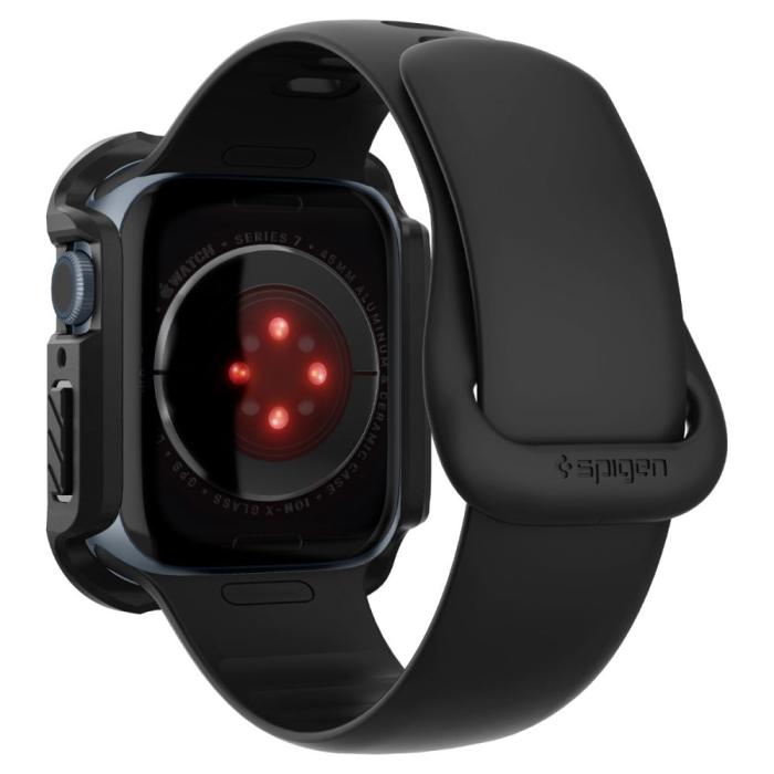 Spigen - Spigen Apple Watch 7/8 (45mm) Skal Tough Armor - Svart