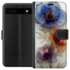 Gustaf - Pl&aring;nboksfodral till Google Pixel 6a med Silkesblommor