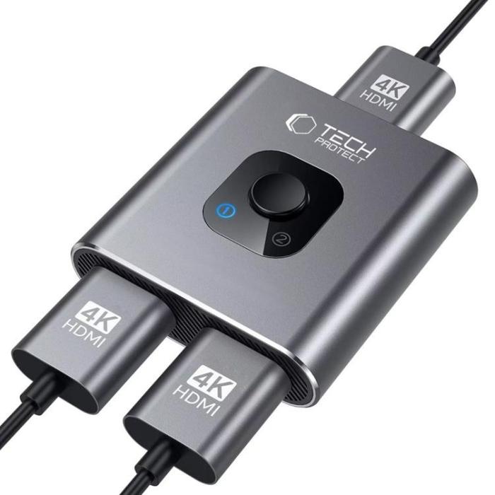 Tech-Protect - Tech-Protect HB07 2in1 Hub Adapter - Space Grå