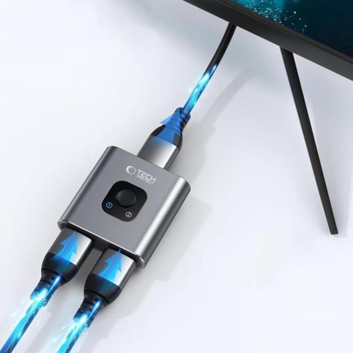 Tech-Protect - Tech-Protect HB07 2in1 Hub Adapter - Space Grå