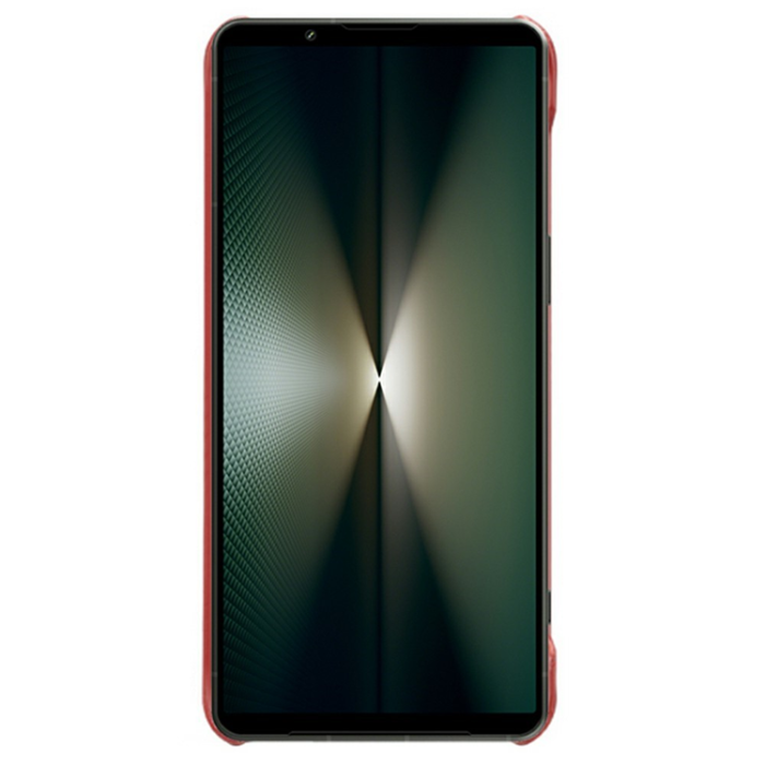 A-One Brand - Sony Xperia 1 VII Mobilskal Calfskin Texture PU-Läder - Röd