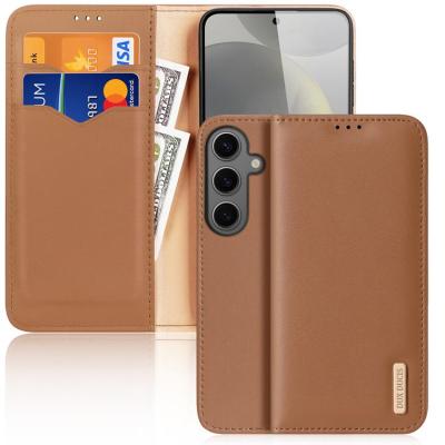 Dux Ducis Galaxy S24 Plus Plånboksfodral Äkta Läder Hivo - Brun