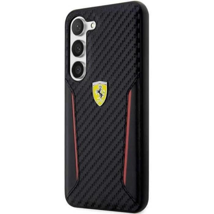 Ferrari - Ferrari Galaxy S23 Plus Skal Carbon Contrast Edges - Svart