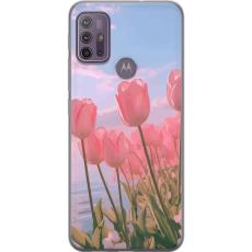 iSecrets - Mobilskal till Motorola Moto G10 med Rosa Tulpaner