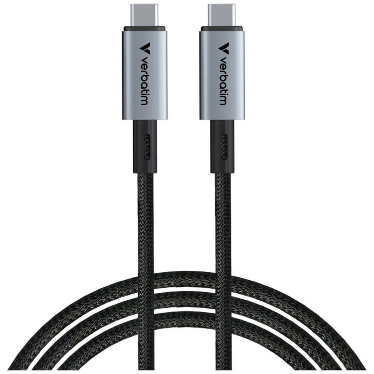 Verbatim USB-C Till USB-C 240W Kabel 120cm 40Gb/s Sync & Charge | 3541 | AlltMobil
