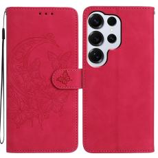 OEM - Samsung Galaxy S26 Ultra Fodral Konstl&auml;der St&auml;ll - Rosa