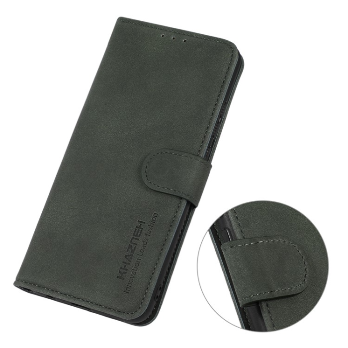 KHAZNEH - KHAZNEH Sony Xperia 1 V Plånboksfodral Textured Flip - Grön