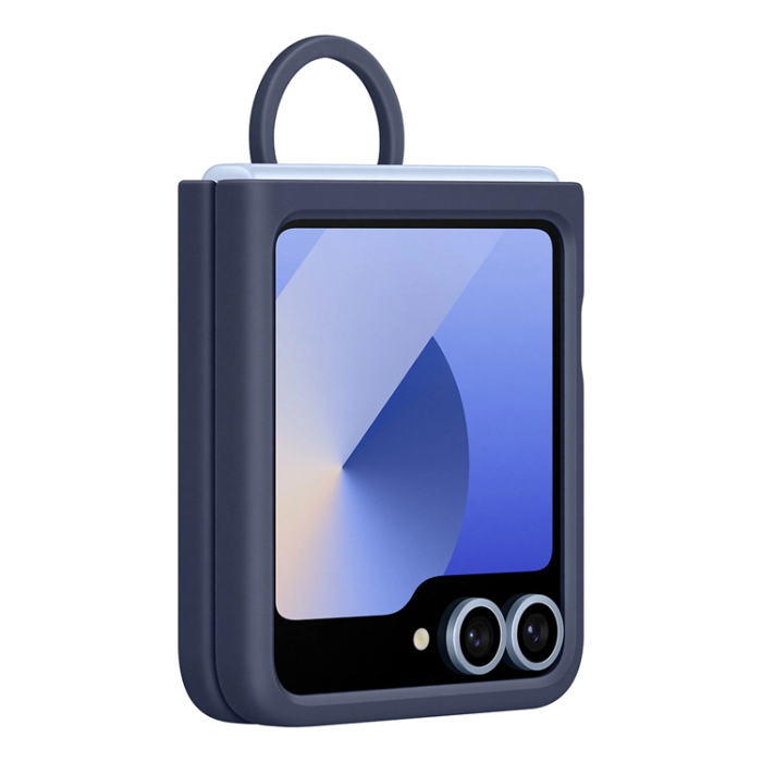 Samsung - Mobilskal till Samsung Galaxy Z Flip 6 Silikon - Marinblå