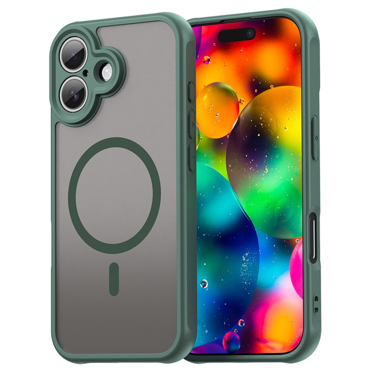 iPhone 17 Mobilskal MagSafe Anti Drop - Grön | 2353 | AlltMobil