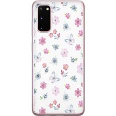 iSecrets - Mobilskal till Samsung Galaxy S20 med Blommor och fjärillar
