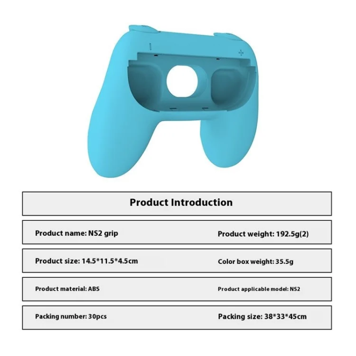 OEM - 2st Nintendo Switch 2 Vänster Höger Handtag Joy-Con Grip Hållare