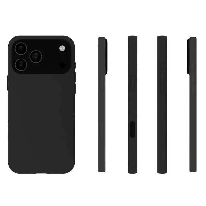 A-One Brand - [10-Pack] iPhone 17 Pro Max Mobilskal Soft TPU Matte - Svart