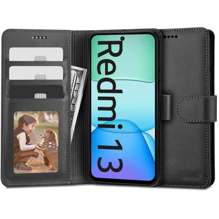 Tech-Protect - Tech-Protect Xiaomi Redmi 13 Plånboksfodral - Svart