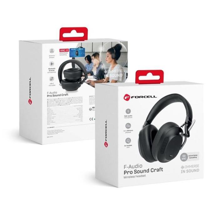 Forcell - Forcell Hörlurar Over-ear Trådlösa ANC Pro Sound Craft F Audio
