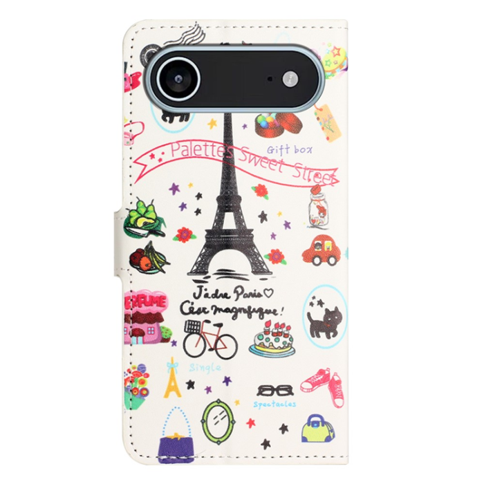 A-One Brand - iPhone Air Plånboksfodral Pattern Print - Eiffeltornet