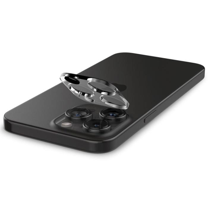 Spigen - [2-PACK] Spigen iPhone 15 Pro/15 Pro Max Kameralinsskydd i Härdat Glas - Clear