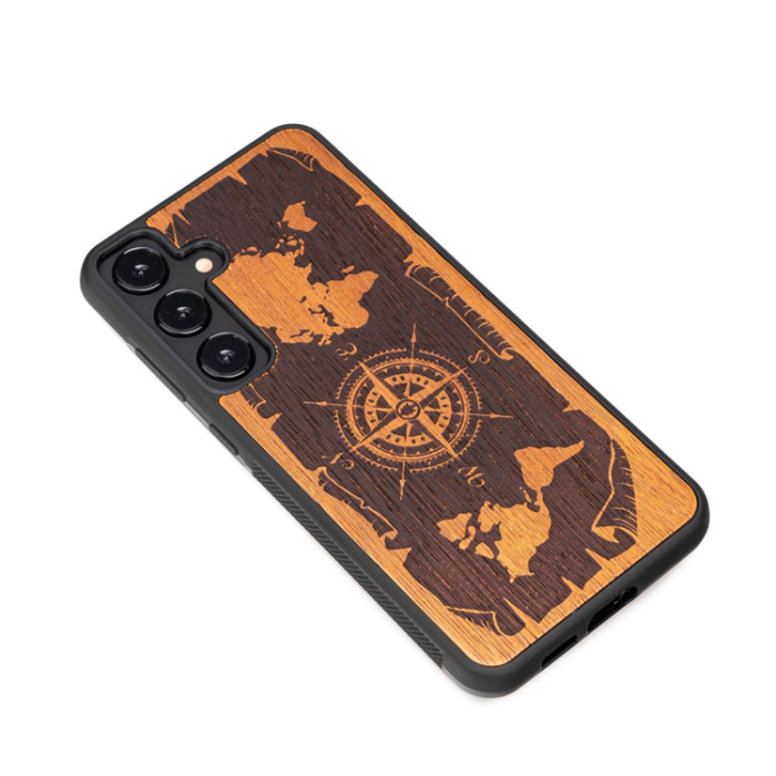 Bewood - Bewood Galaxy S24 Plus Mobilskal Compass Merbau