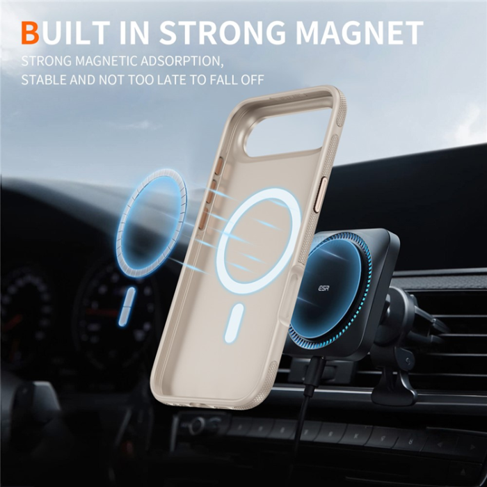 A-One Brand - iPhone Air Mobilskal MagSafe PC + TPU Shockproof - Grå