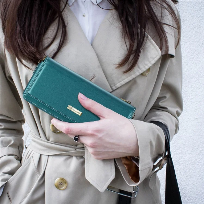 Caseme - CASEME Crossbody Väska RFID Blocking Me30 Max Läder - Grön
